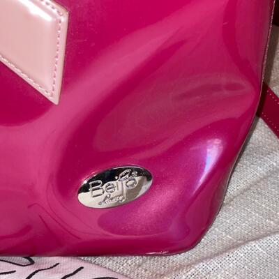 Lot 278 Beijo Pink Patent Leather Purse w/ Handles & Strap