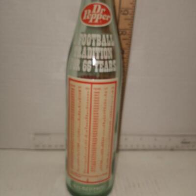 Dr Pepper Bottle 16 oz Texas vs Oklahoma October 13, 1973 State Fair of Texas