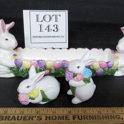 Easter Candy Dish and Salt and Pepper Lot