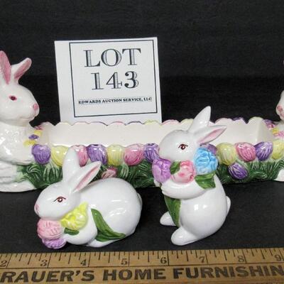 Easter Candy Dish and Salt and Pepper Lot
