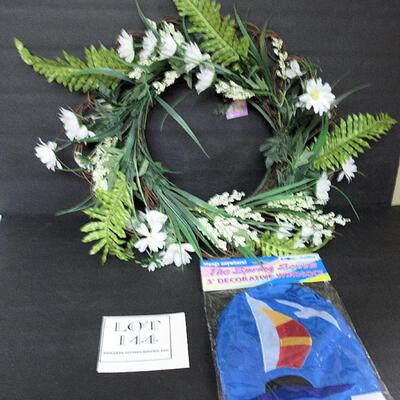 Spring Wreath and 3' Wind Sock