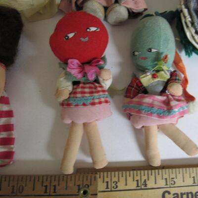Lot of Vintage Small Dolls