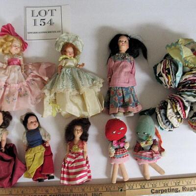 Lot of Vintage Small Dolls