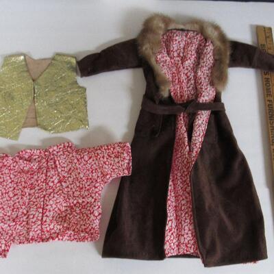 Lot of Doll Clothes For Large Sized Doll, Looks Home Made