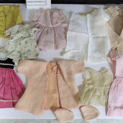 Lot of Large Sized Doll Clothes, Commercially Made and Hand Made Vintage