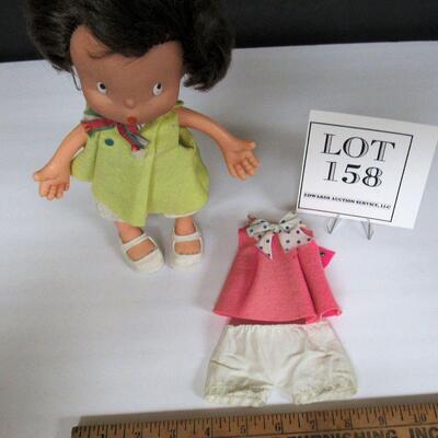 Vintage 1963 LaFlex Doll Made in France and Extra Clothes