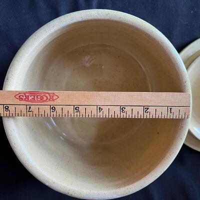 Antique Large Pottery Crock w lid in great condition