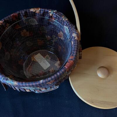 Special Longaberger Basket Maple Tag Lined Lid Signed 1996