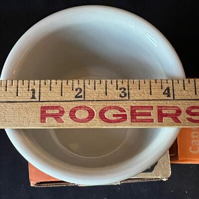 3 Longaberger Pottery Candy Corn Crock and Votives w/ Boxes!