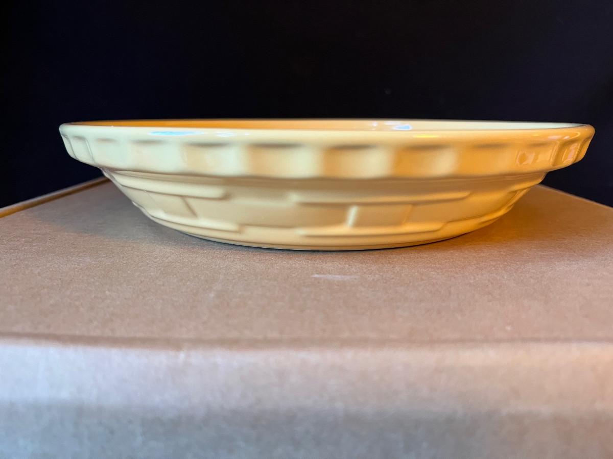 Longaberger pottery pie plate hotsell