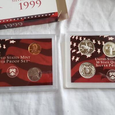 1999 silver proof set state quarters