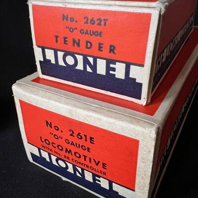 Pre War Lionel 261E & 262T Locomotive, Tender O Gauge Original Boxes!