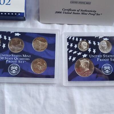 2000 to 2006 mint proof sets