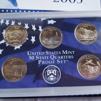 2000 to 2006 mint proof sets