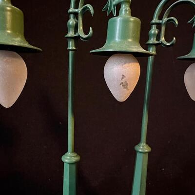 3 Lionel Peacock Lamp Posts #58 with Original Boxes!