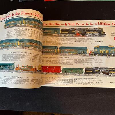 Lot of 5 Antique / Vintage 1930s Train Catalogs