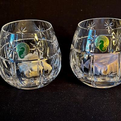 2 Waterford Crystal Votive Candle Vases Unused!