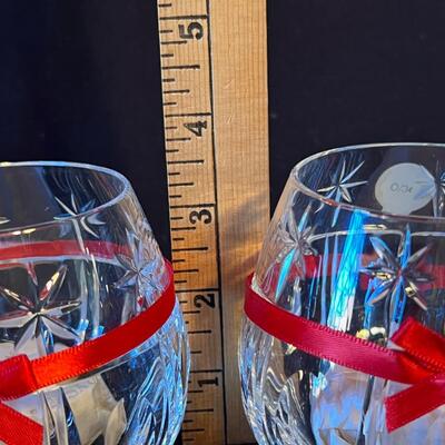 2 Waterford Crystal Votive Candle Vases Unused!