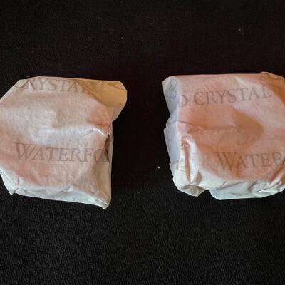 2 Waterford Crystal Votive Candle Vases Unused!