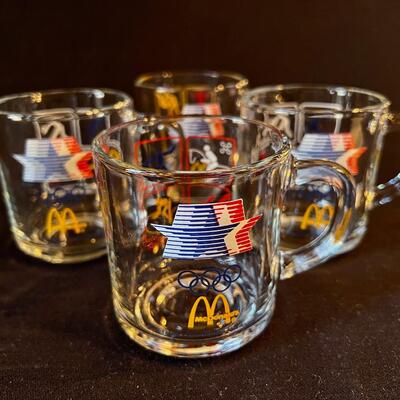 1984 Summer Olympics Los Angeles McDonald's Glass Mugs