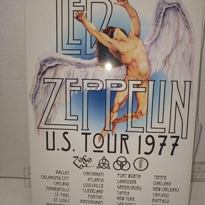 LED ZEPPELIN U.S TOUR 1977 Vintage Retro Metal Sign Poster