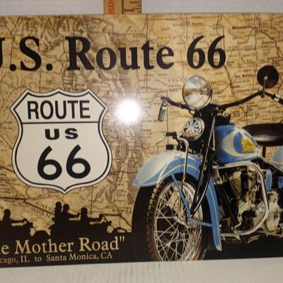 US Route 66 Mother Road Vintage Metal Tin Sign Wall Decor Garage Man Cave Home