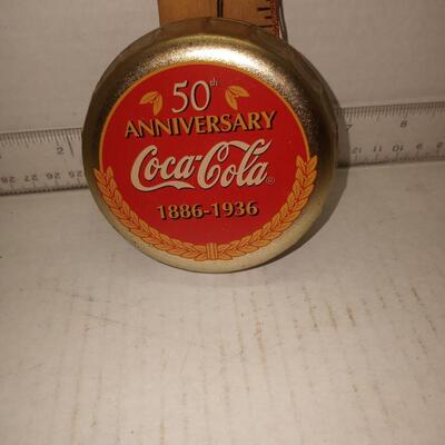 Coca-Cola Ornaments 50th Anniversary Tin Metal