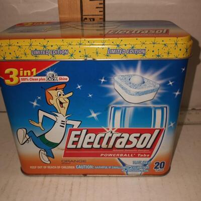 Electrasol Dishwasher Gel Packs Limited Edition Jetsons George Jetson Tin 2007