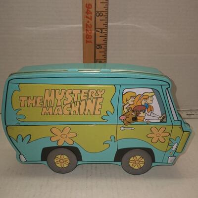 Vintage 1998 The Mystery Machine Popcorn Tin Collectible
