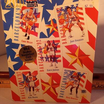 USA Basketball Team 200 Piece Jigsaw Puzzle Barcelona 1992 new in box unopened -- upld 2/1