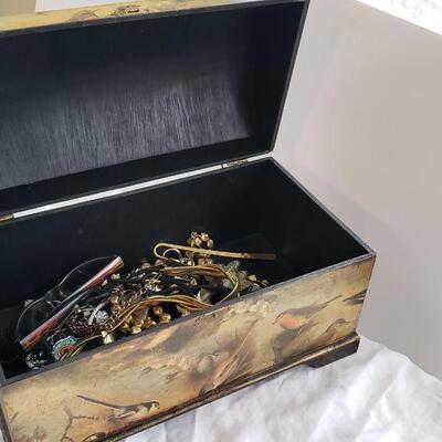 Treasure chest of costume jewelry