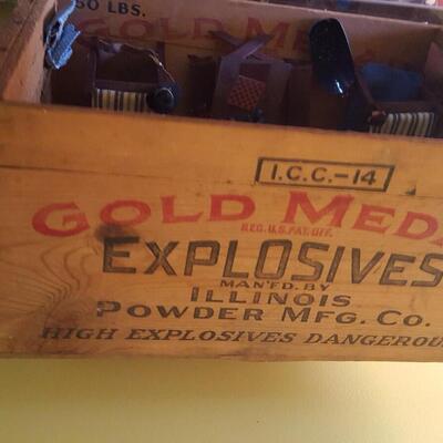 Homemade Shadowbox in Vintage Explosives Box