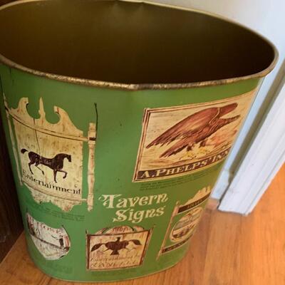 Vintage Tavern Signs Trash Office Can
