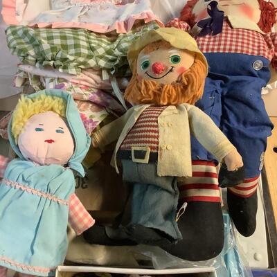 Vintage Knickerbocker Raggedy Ann Dakin Barnacle Bill Doll Lot