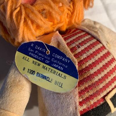 Vintage Knickerbocker Raggedy Ann Dakin Barnacle Bill Doll Lot