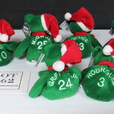 Lot of 6 All Different Players Bam Beano Baseball Bears Plush Beanbags