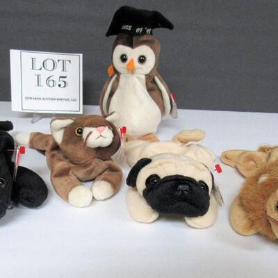 Lot of Vintage TY Beanie Babies, All Different