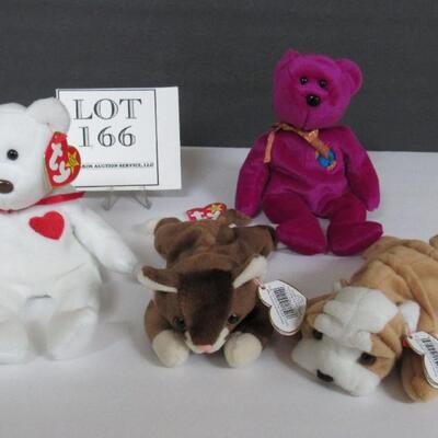 TY Beanie Baby Lot Valentino, Millennium, More