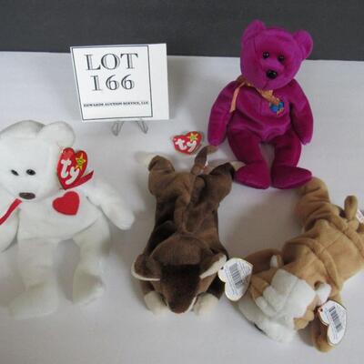 TY Beanie Baby Lot Valentino, Millennium, More