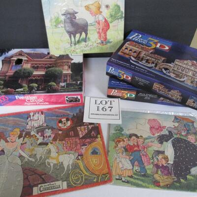 Lot of Vintage and Modern Puzzles