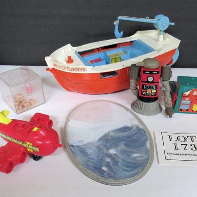 Mixed Lot of Vintage Toys, SS Littleputt Boat, More