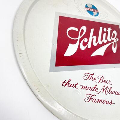 VINTAGE 12.5â€ SCHLITZ MILWAUKEE BEER METAL TRAY