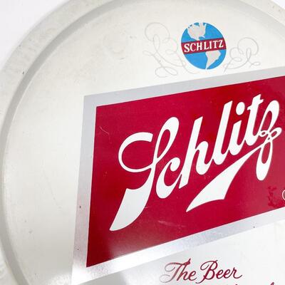 VINTAGE 12.5â€ SCHLITZ MILWAUKEE BEER METAL TRAY