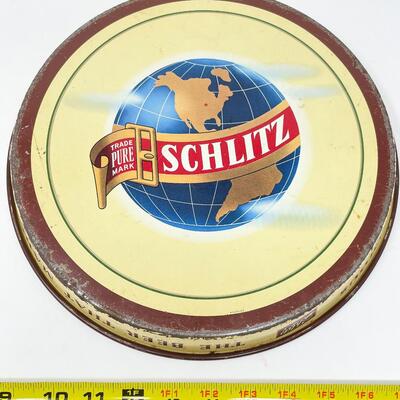 VINTAGE 12â€ SCHLITZ MILWAUKEE BEER METAL TRAY