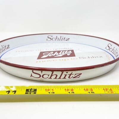 1958 12â€ SCHLITZ MILWAUKEE BEER METAL TRAY