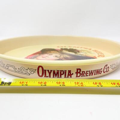 VINTAGE 13â€ OLYMPIA BEER METAL TRAY