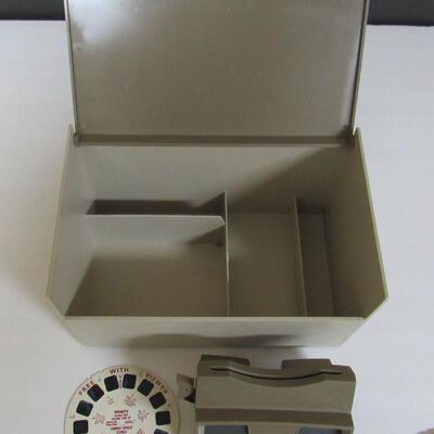 Vintage View Master Viewer, Case and a Few Reel Packs, Rin Tin Tin, Hansel Gretel, More