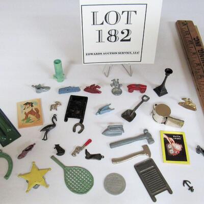 Large Lot of Antique and Vintage Cracker Jack Metal and Paper Toys