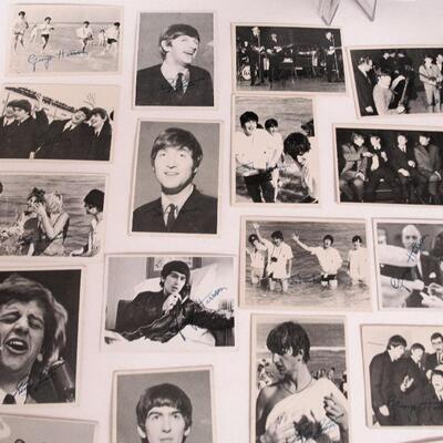 Lot of Vintage Beatles Cards, 3rd Series #116-165, Some Have Printed Signatures on Them, Read Description