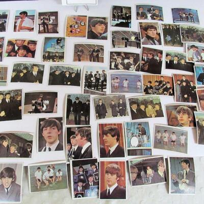 Lot of Vintage Colored Beatles Cards, Read Description